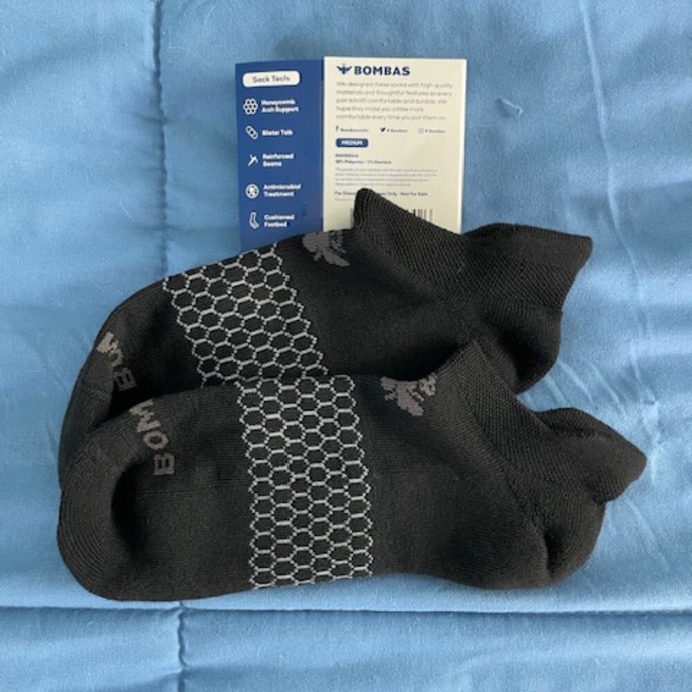 Medium Bombas Socks x 10 BUNDLE Black Ankle Womens GOTH New ATHLETIC Deal - Picture 6 of 9